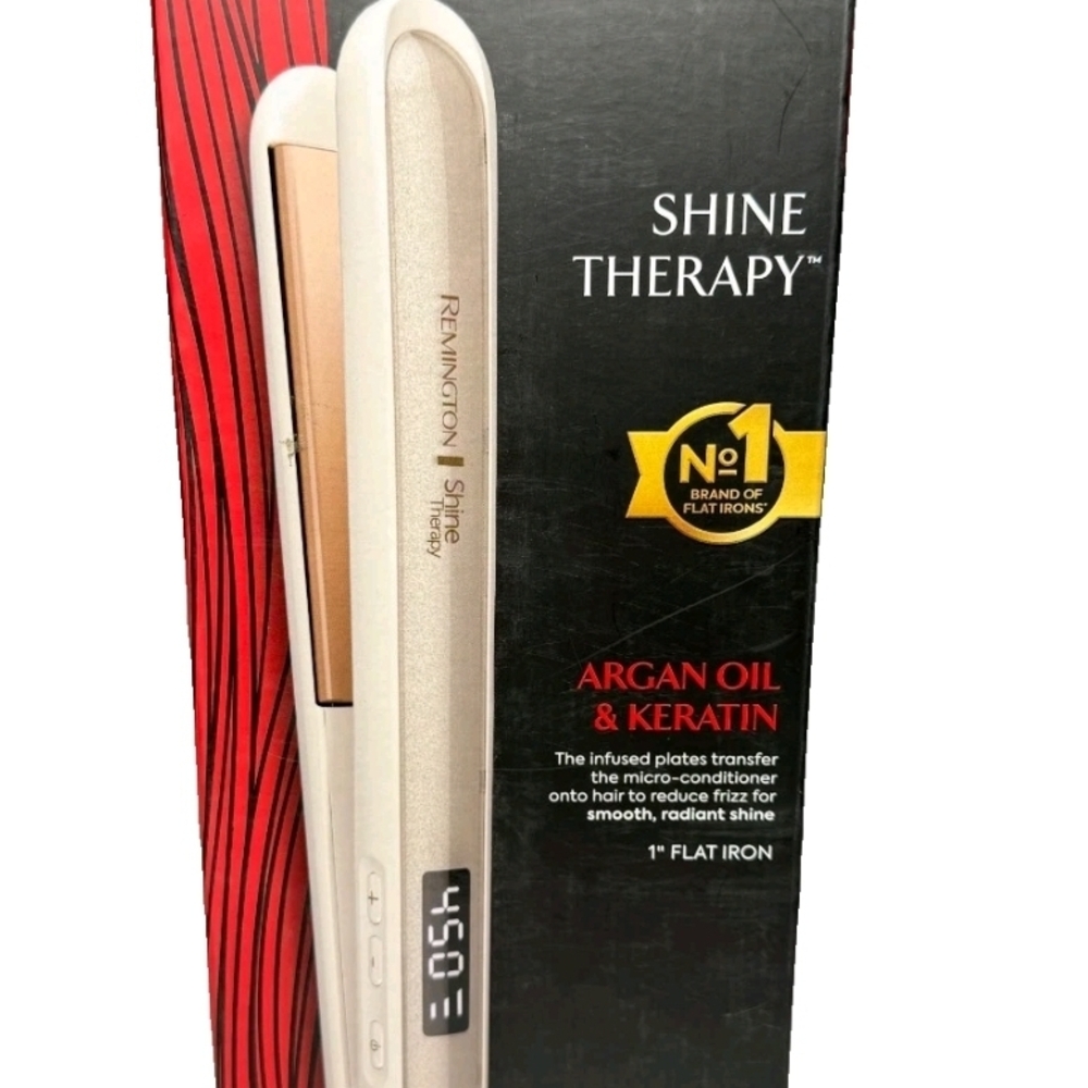 Remington Shine Therapy Flat Iron with Gold Plates